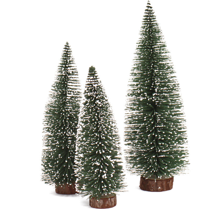 Mini Christmas Tree with Pine Needles Table Top Decoration