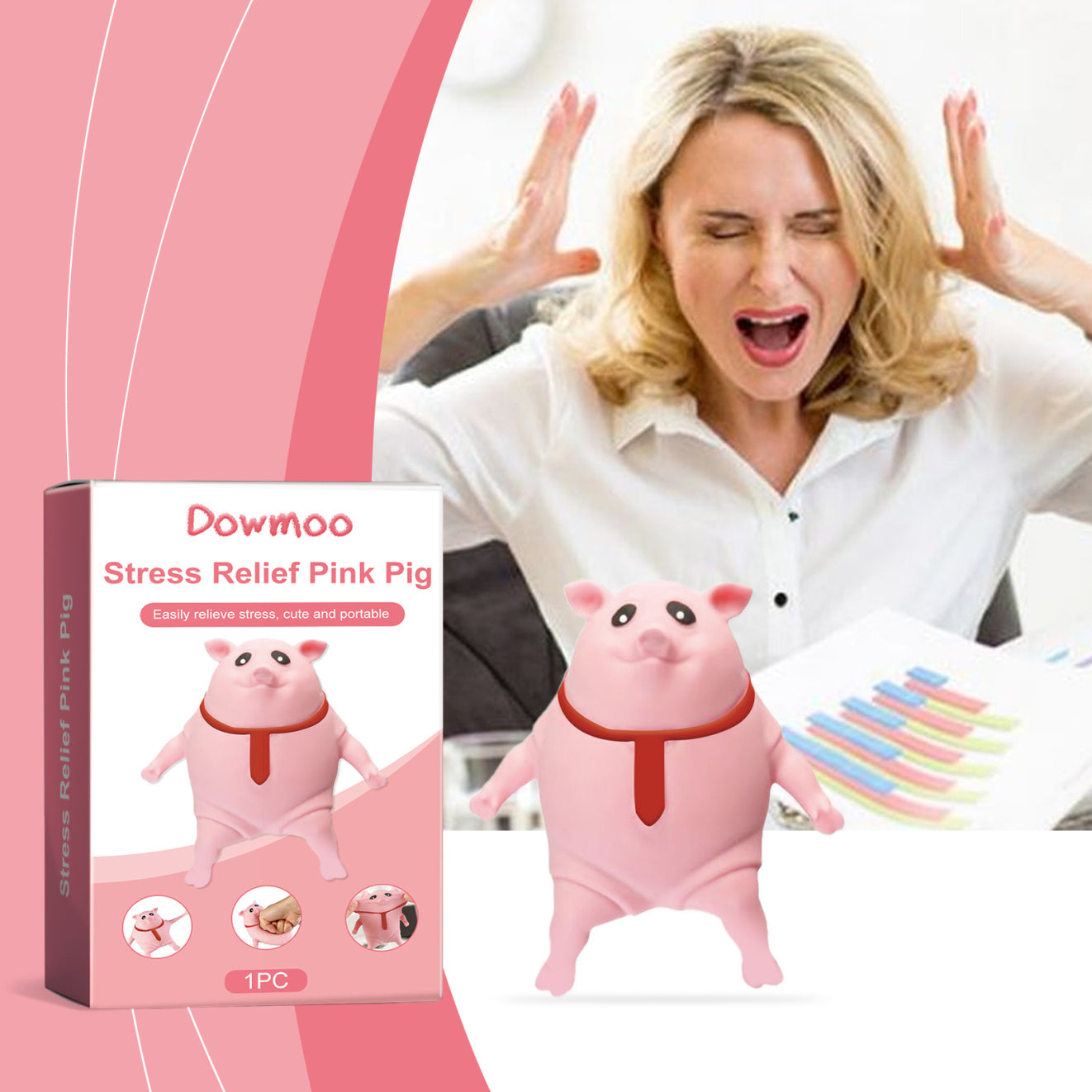 Creative Cartoon Dowmoo Pig Toy