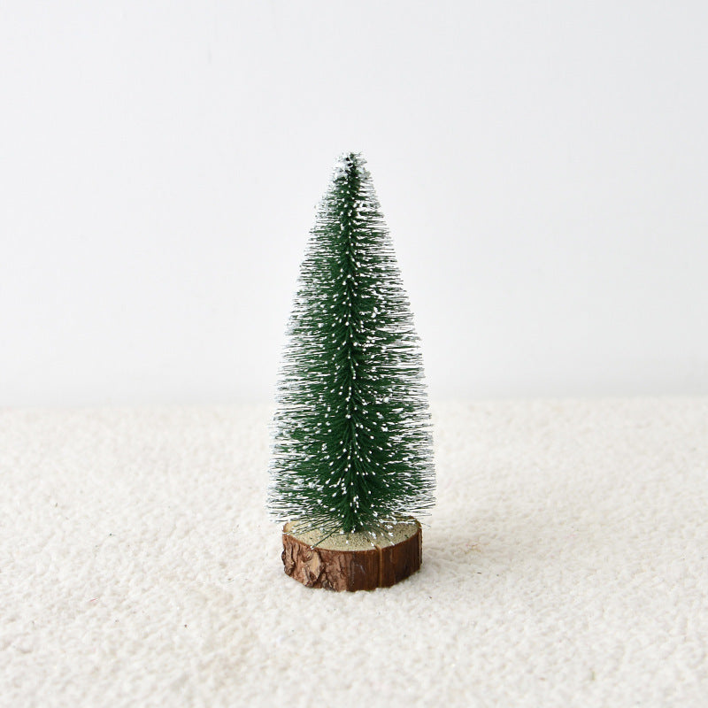 Mini Christmas Tree with Pine Needles Table Top Decoration