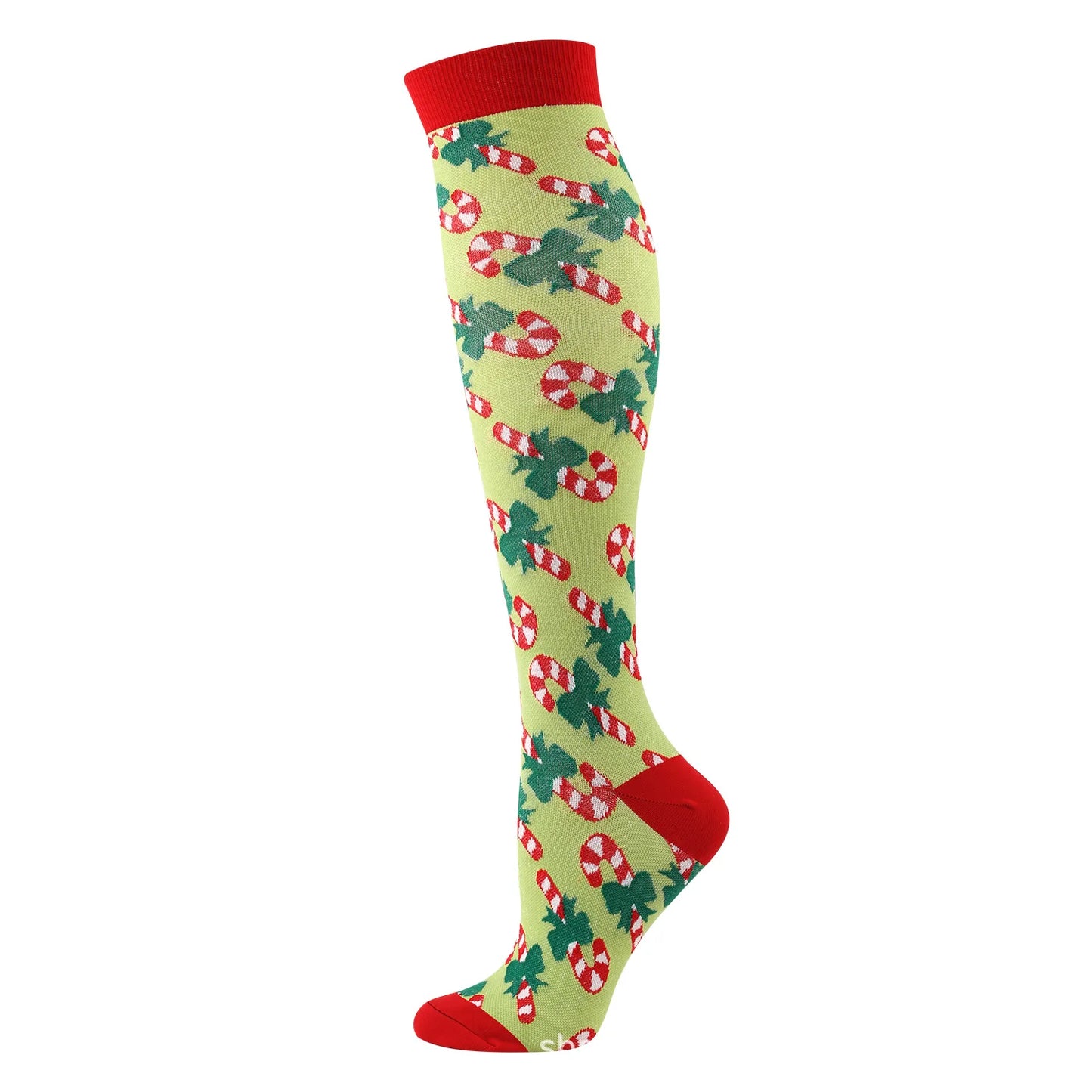 Christmas Compression Knee High Socks For Women & Men