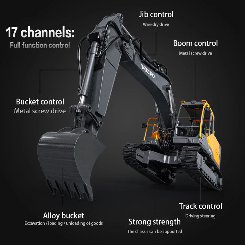 Double E598 Large Remote Control Excavator