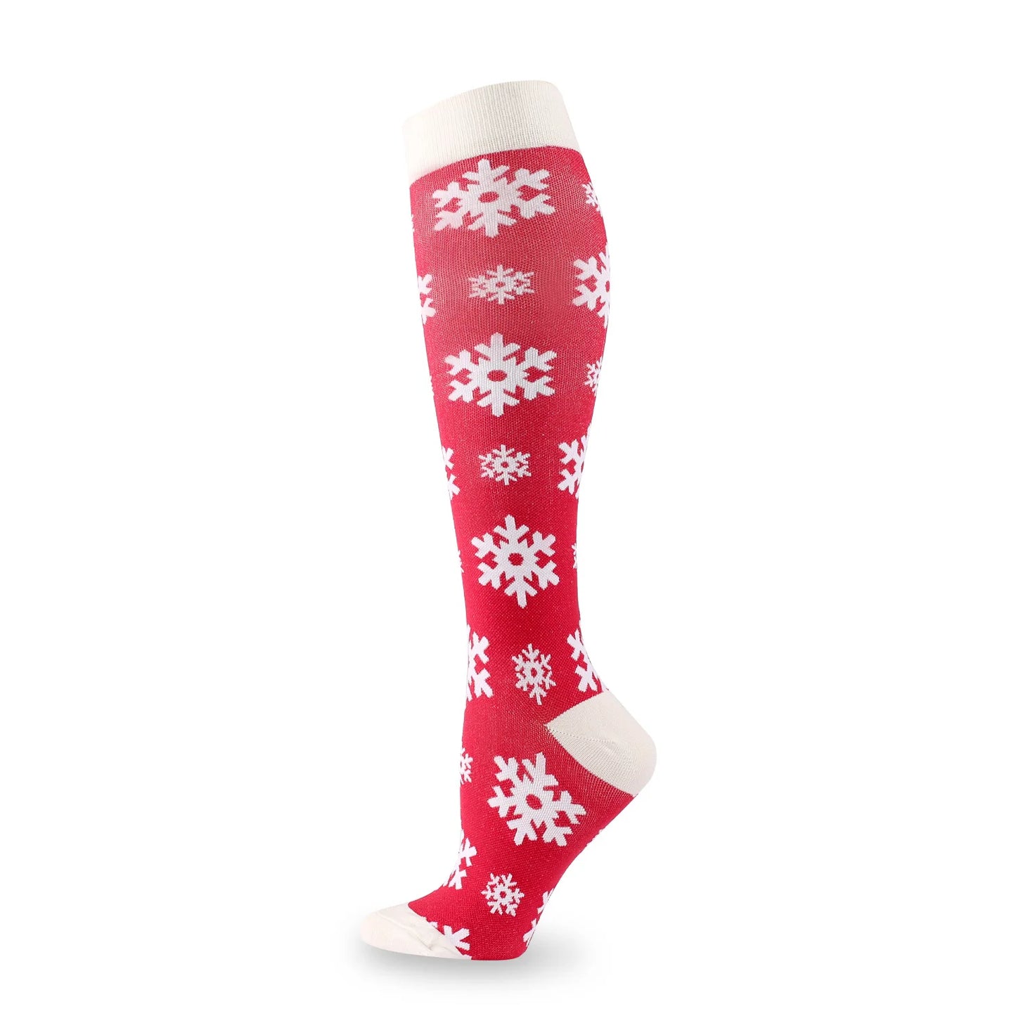 Christmas Compression Knee High Socks For Women & Men