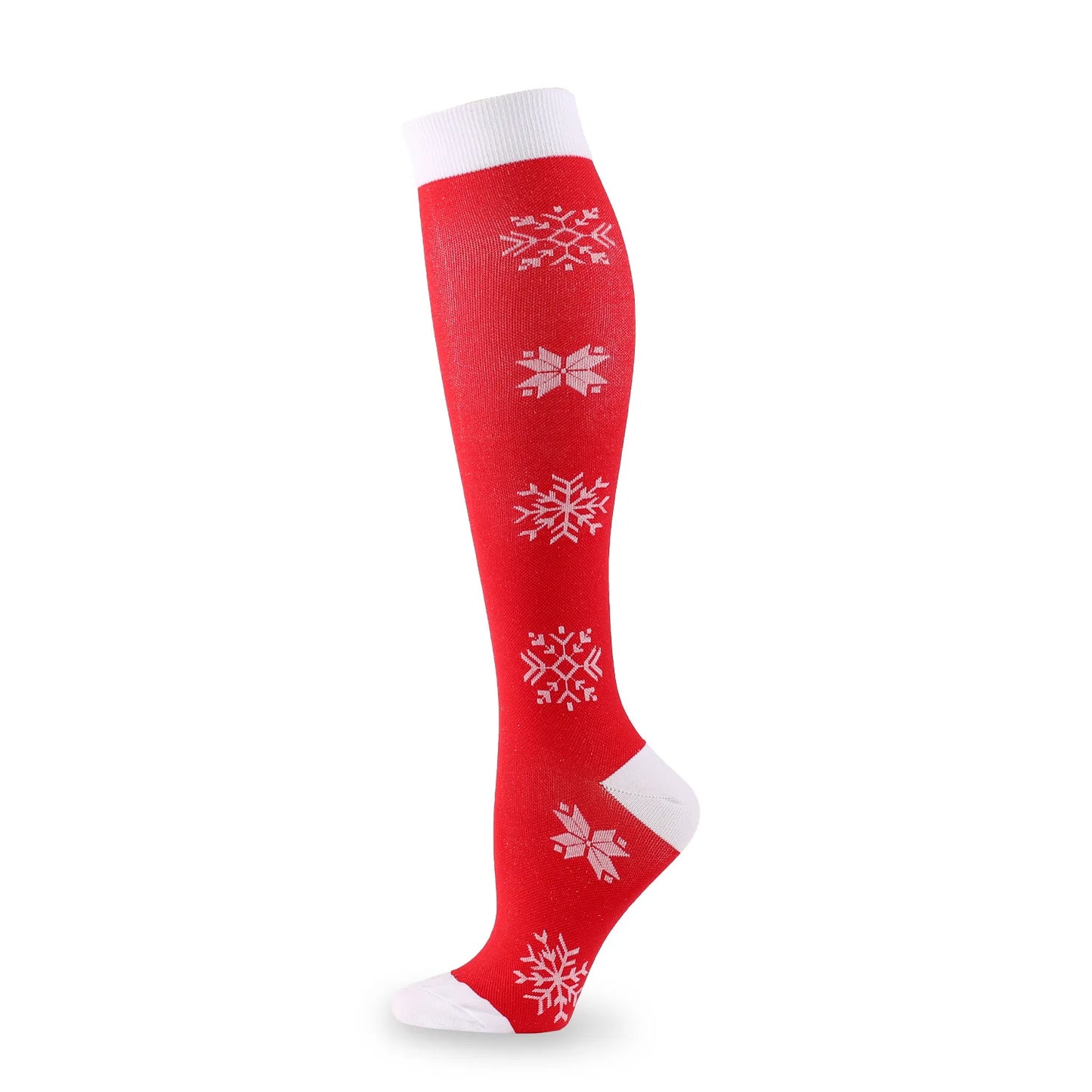 Christmas Compression Knee High Socks For Women & Men