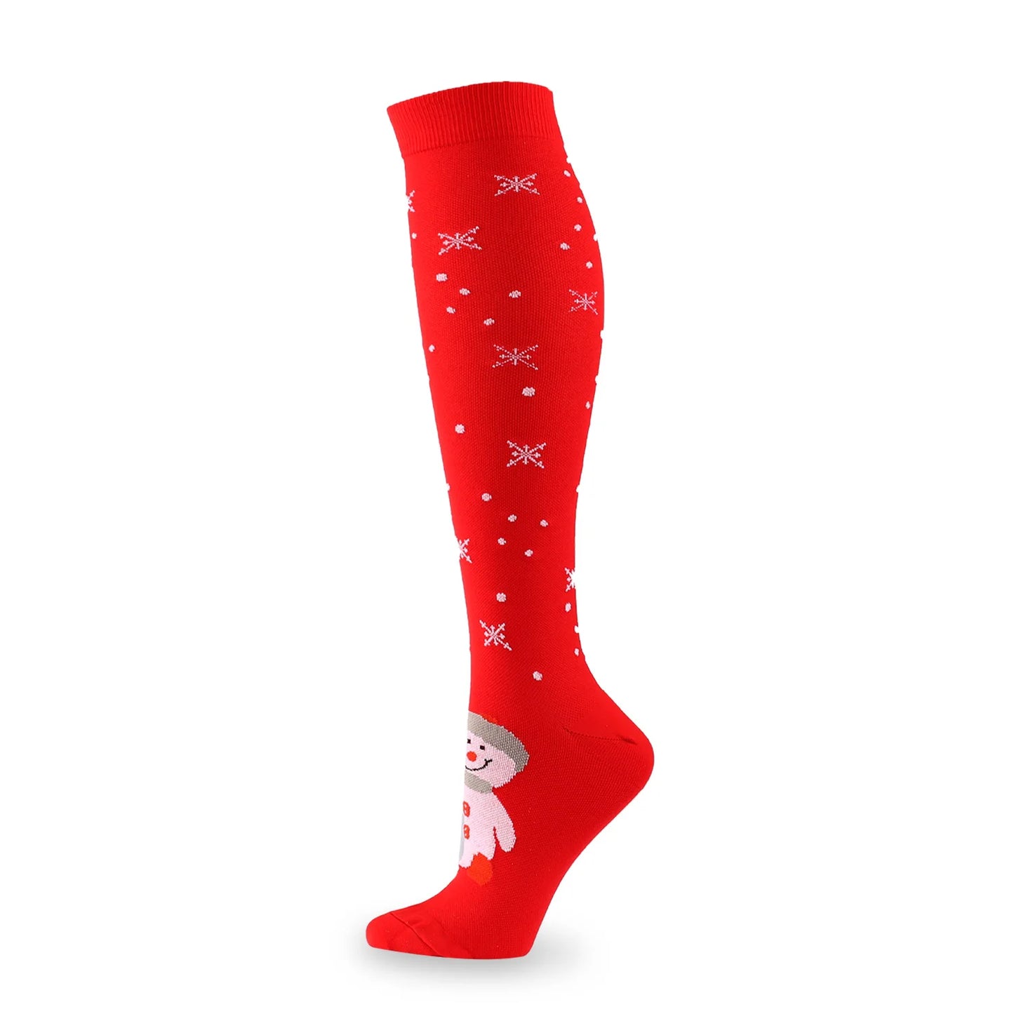 Christmas Compression Knee High Socks For Women & Men