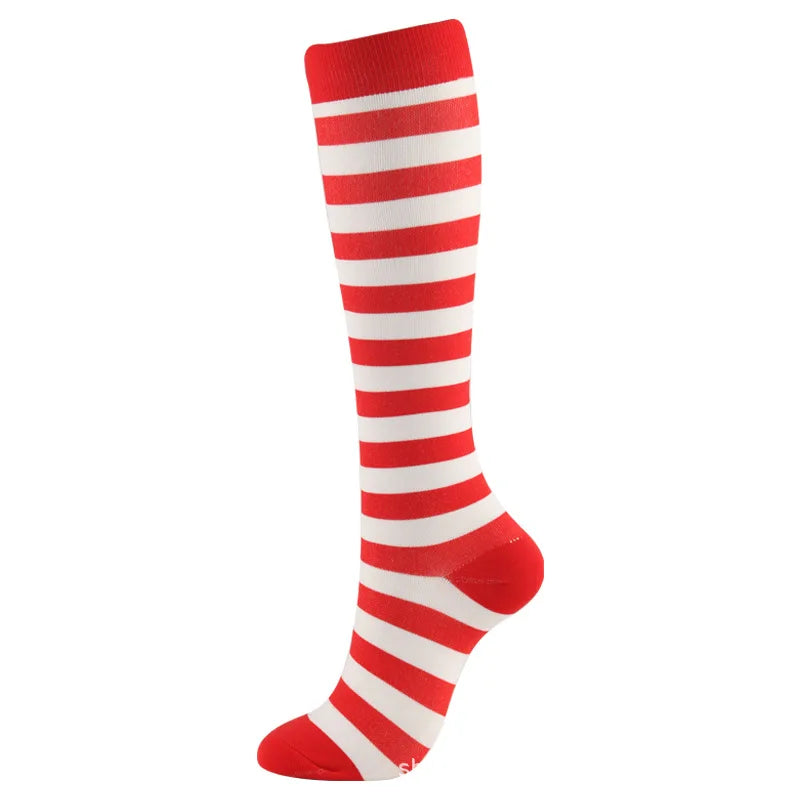 Christmas Compression Knee High Socks For Women & Men