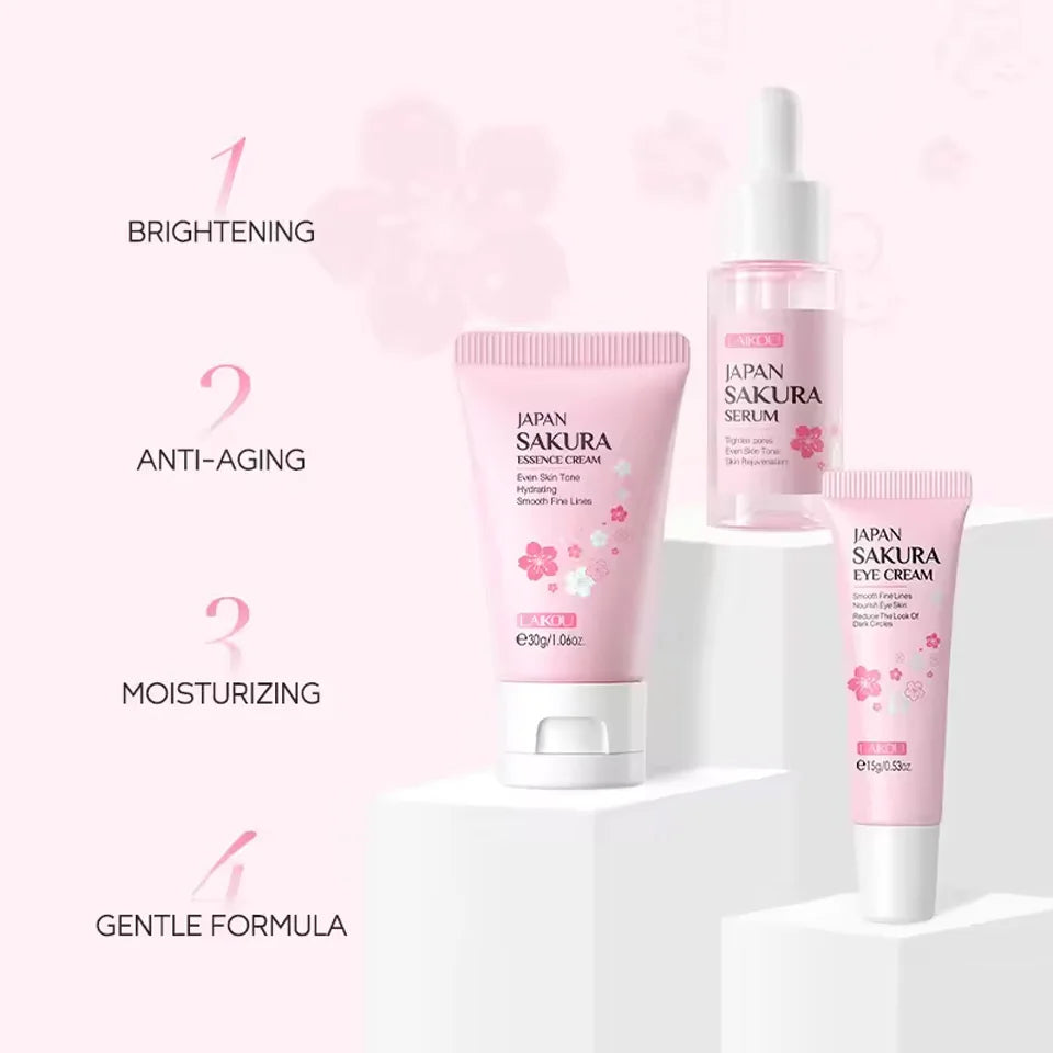 Sakura 3 Piece Skin Care Set
