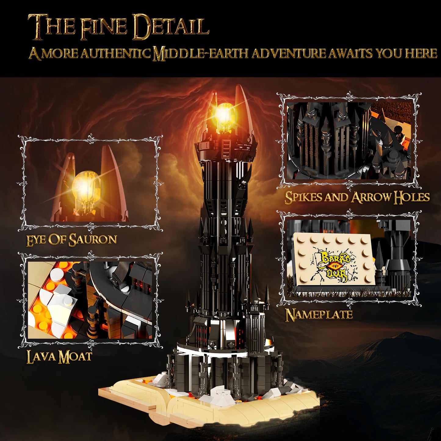 Black Tower Magic Book Building Block Castle Model