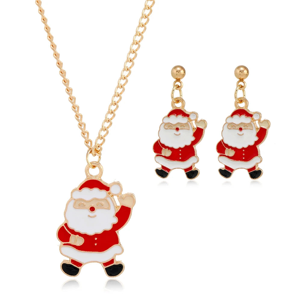 New Trendy Christmas Jewelry Set