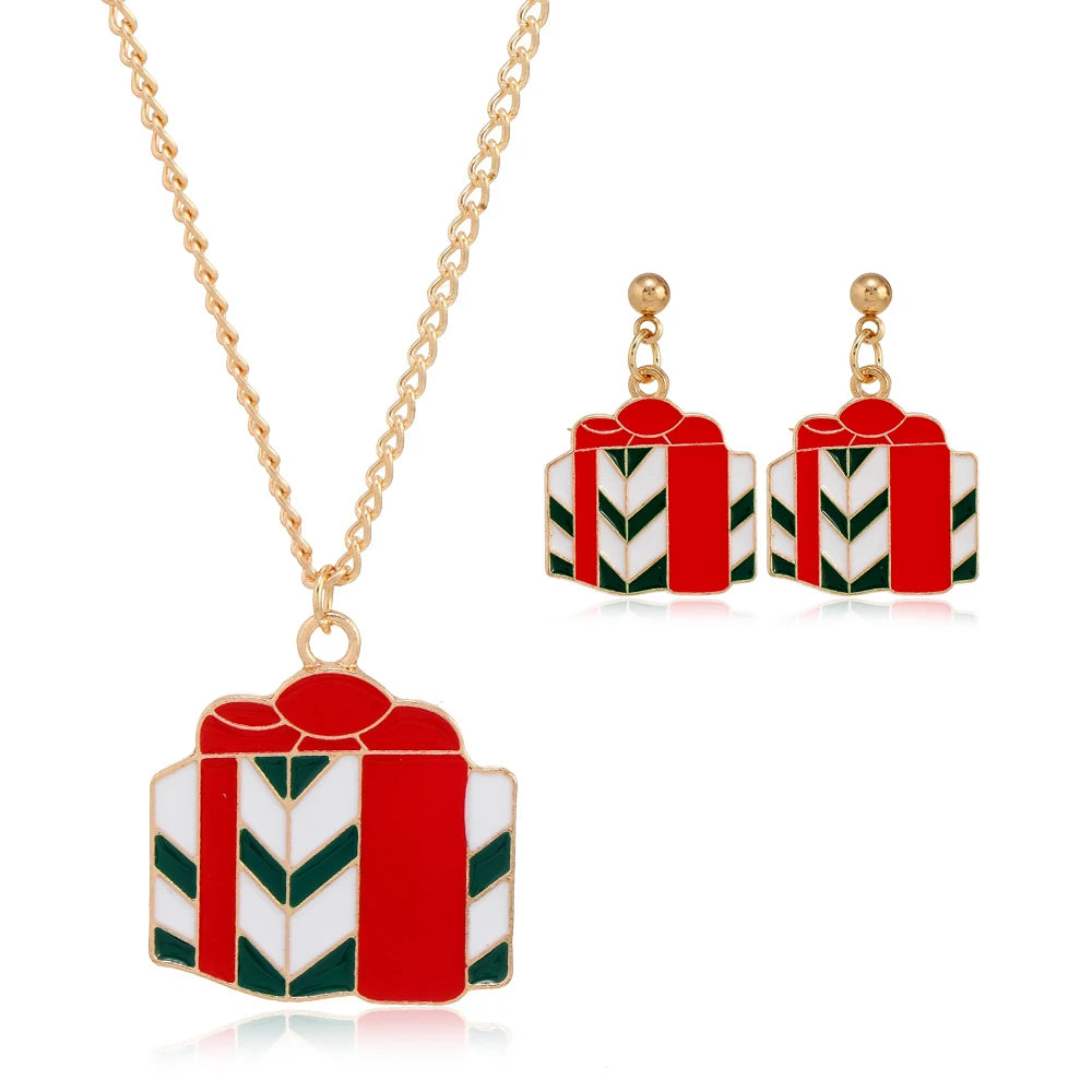 New Trendy Christmas Jewelry Set