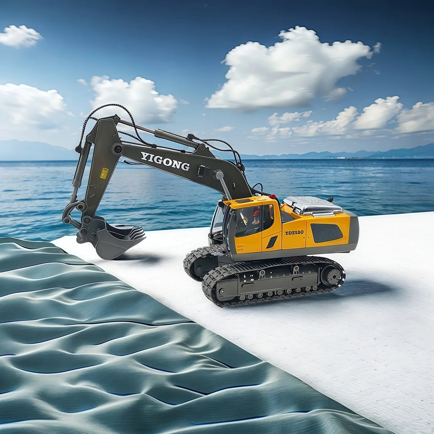 Remote Control Excavator With Lights