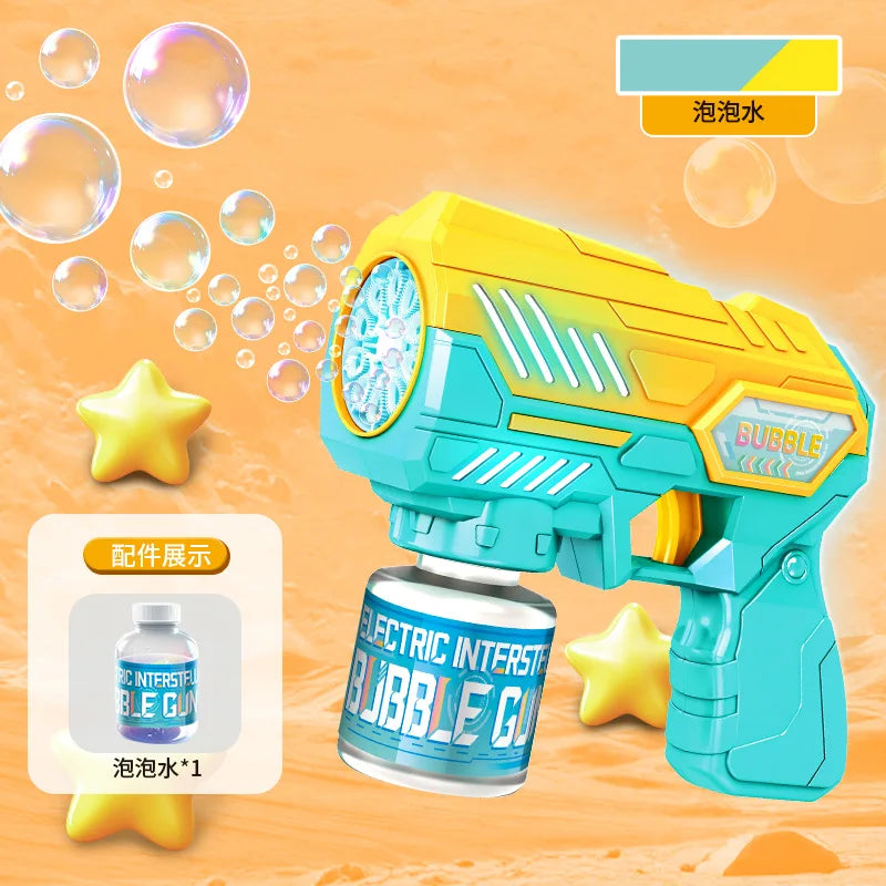 Electric Automatic Light Bubble Machine Gun