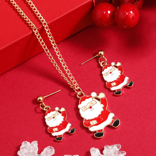 New Trendy Christmas Jewelry Set