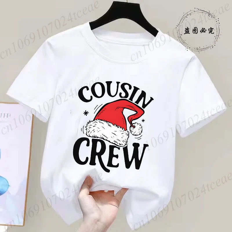 Children's Short Sleeve Christmas Themed T-shirt
