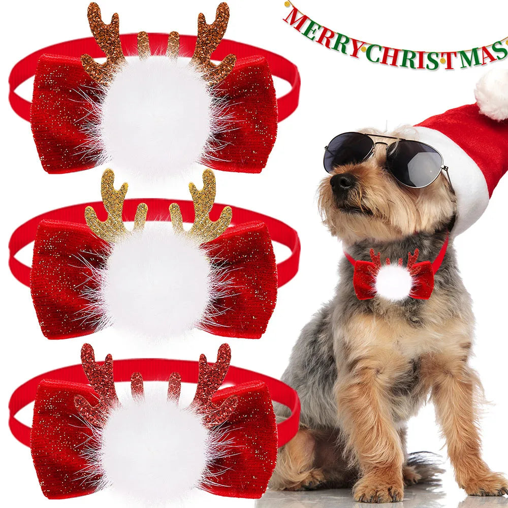 Fashion Dog Bowties For Christmas 30pcs