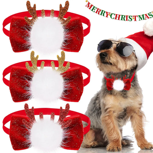 Fashion Dog Bowties For Christmas 30pcs