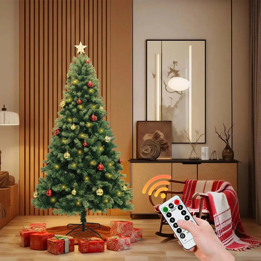 Artificial Christmas Tree with Remote Controlled Lights [6/7 ft]