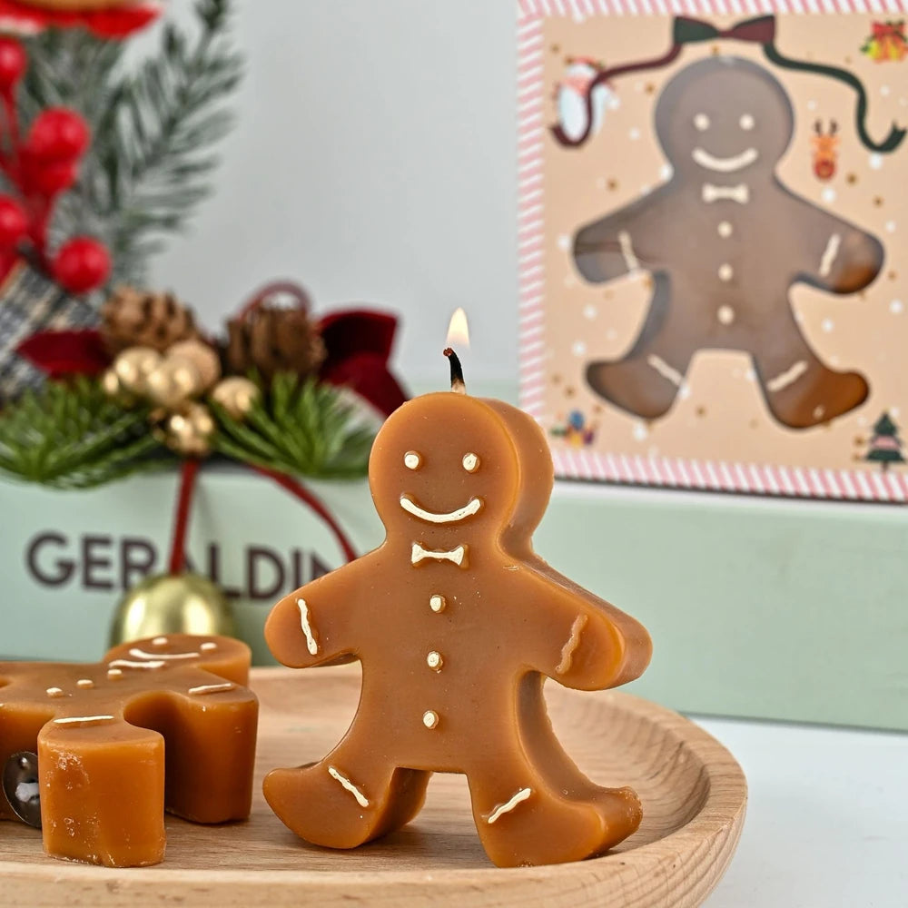 Christmas Gingerbread Man Aromatherapy Candle