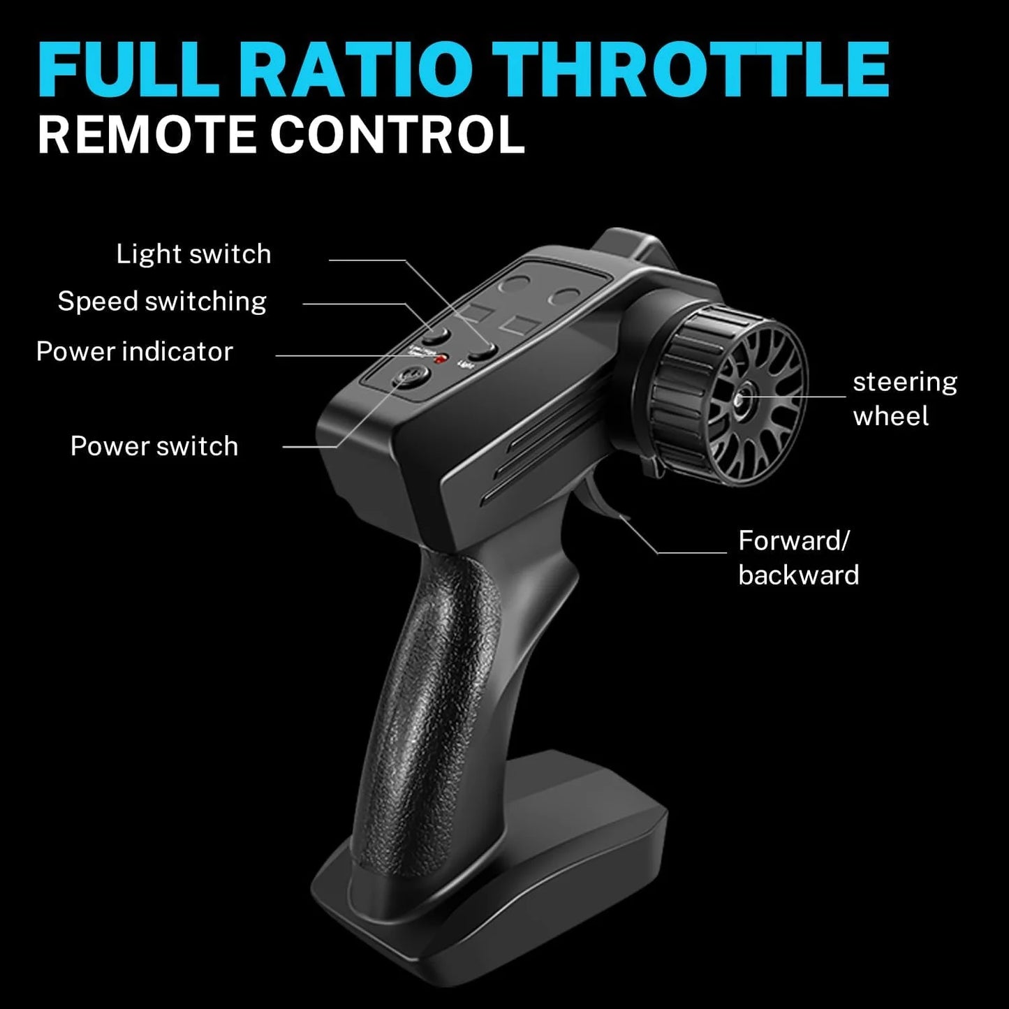 Remote Control Drift Car with Dual Drifting Tires and LED Lights