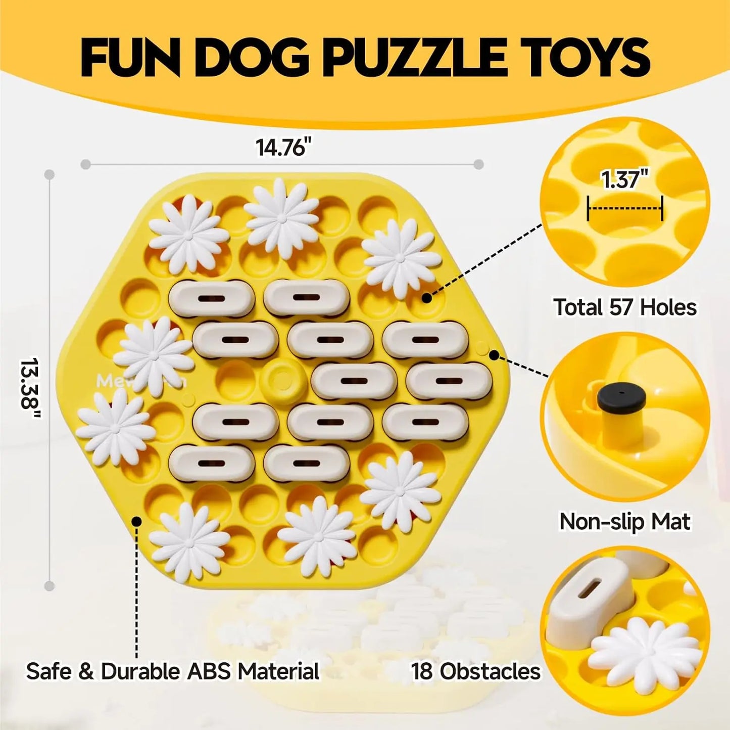 Dog Puzzle & Slow Feeder Interactive Toy