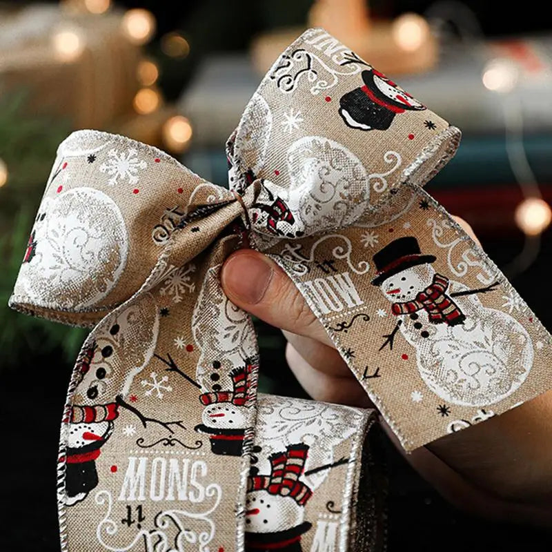 Christmas Ribbon Holiday Decorative Wreath