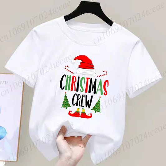 Children's Short Sleeve Christmas Themed T-shirt