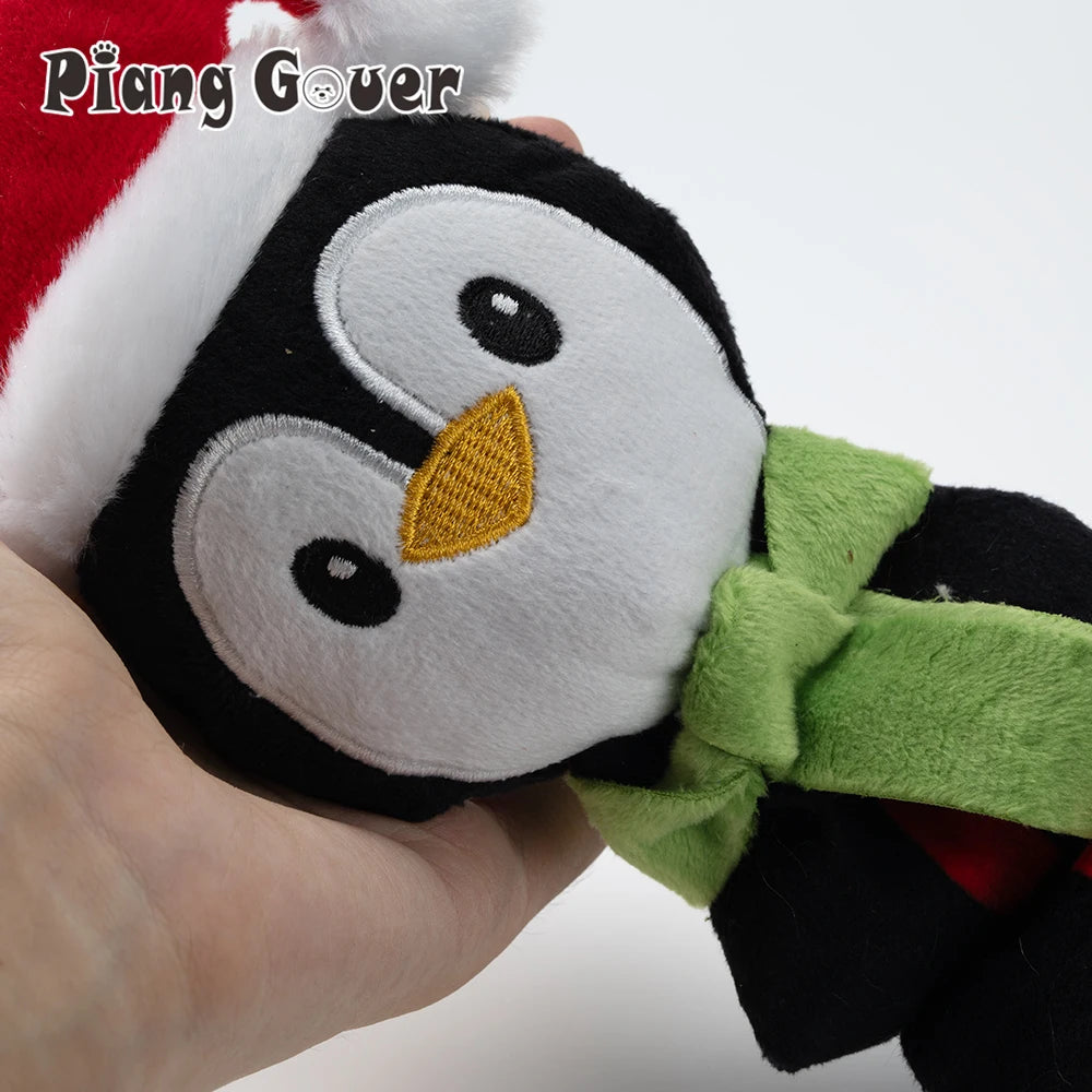 Christmas Elf Penguin Squeaky Toy
