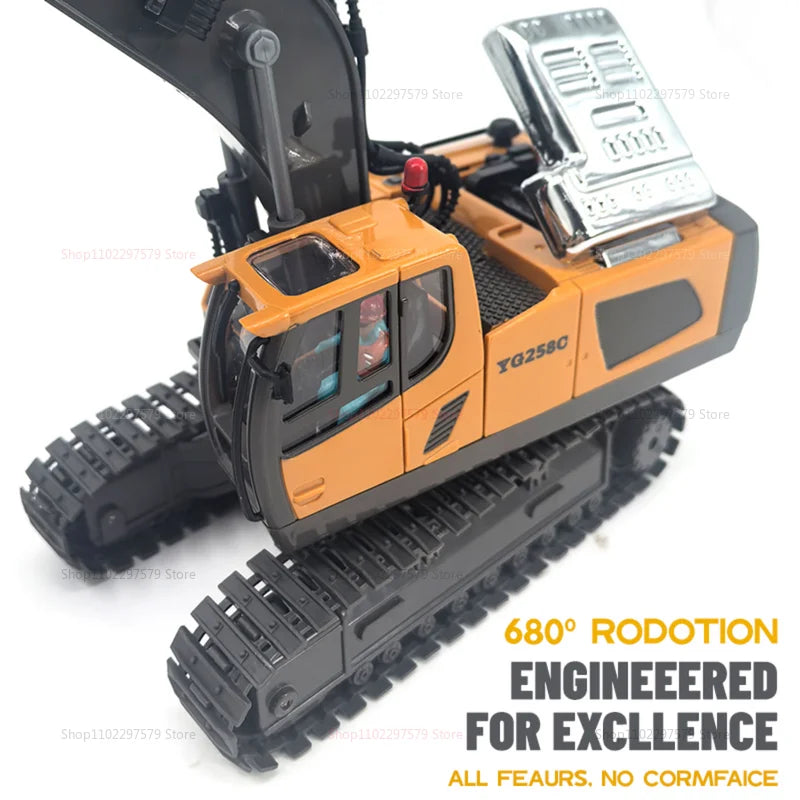 Remote Control Excavator With Lights