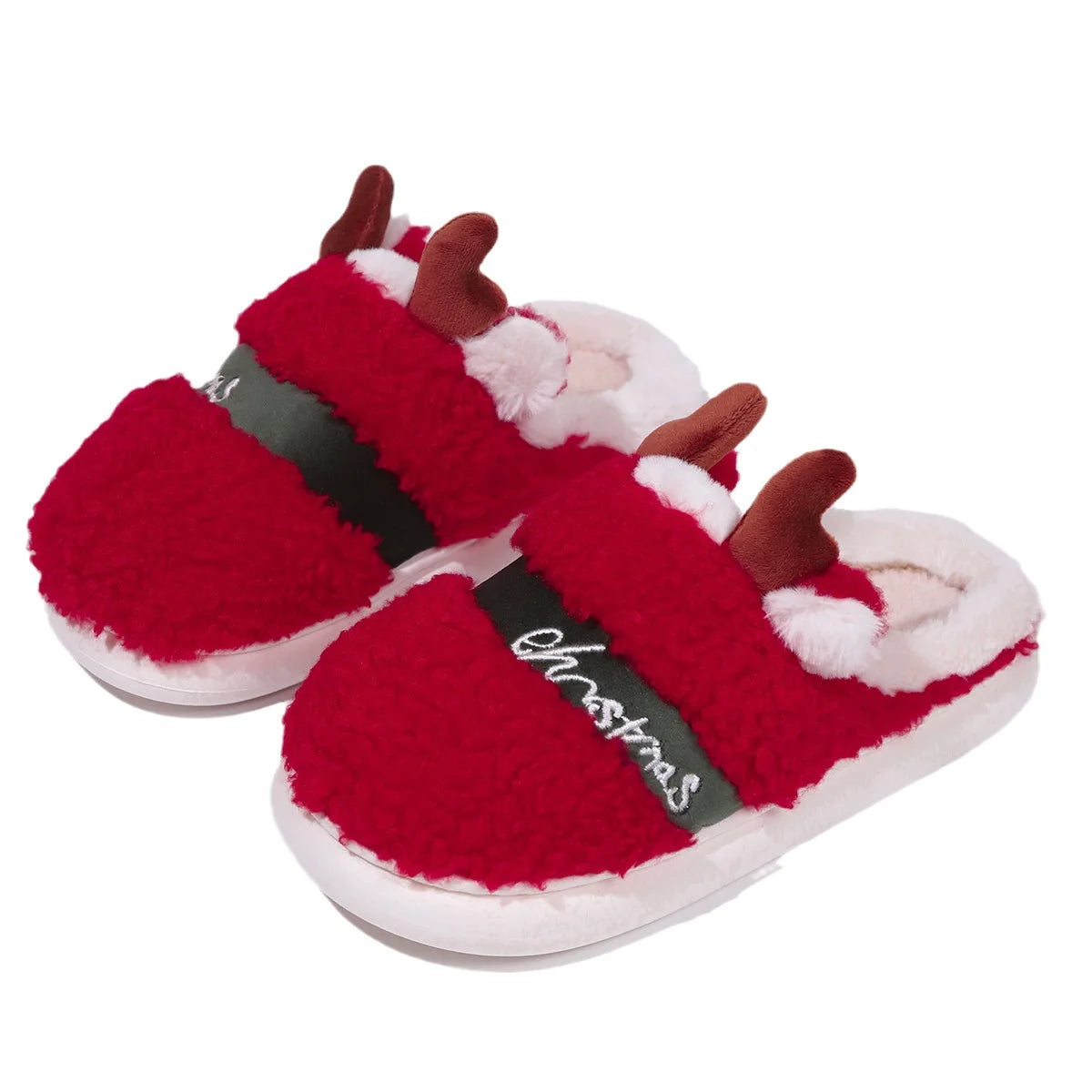 Christmas Unisex Winter Cotton Slippers