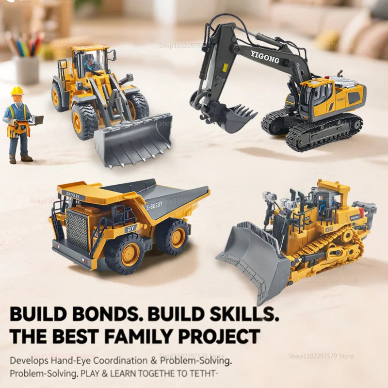 Remote Control Excavator With Lights