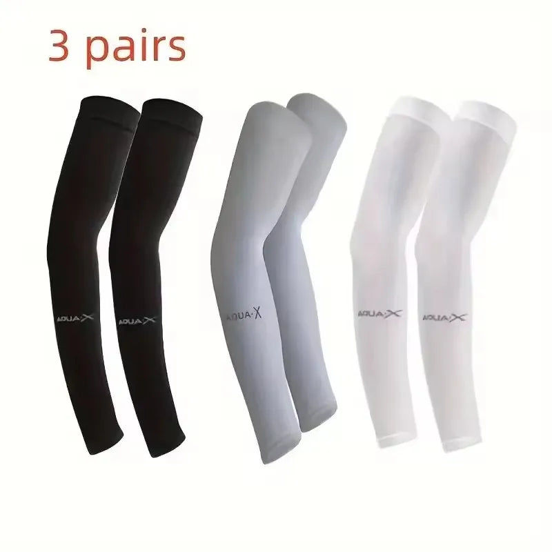 Breathable UV Sun Protection Sleeves 3 pairs
