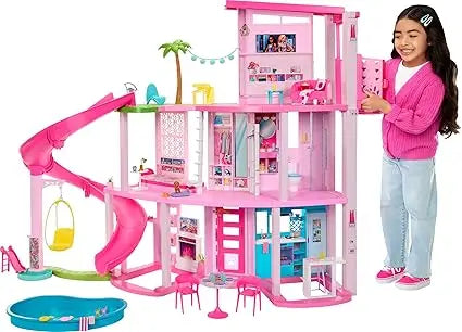 Barbie Dreamhouse Playset With 75+ Pieces
