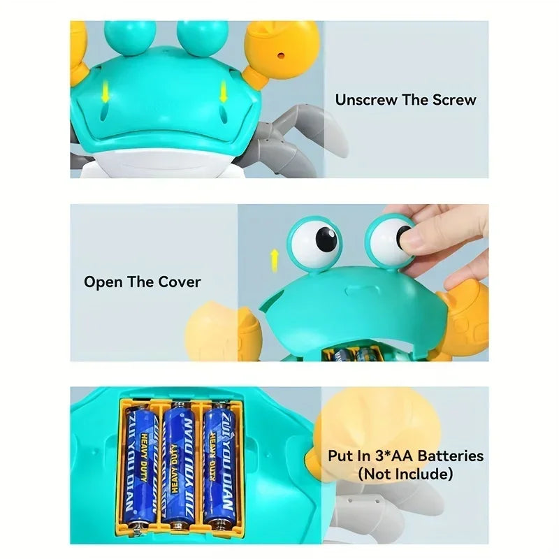 Toddler Crawling Toys Induction Escape Crab