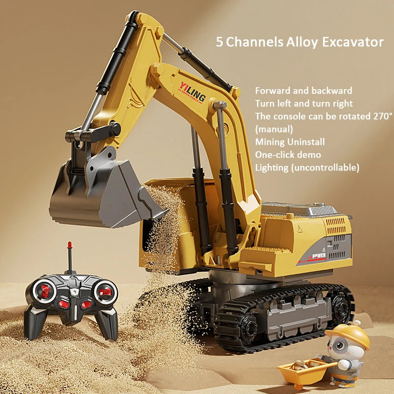 Remote Control Excavator With Lights
