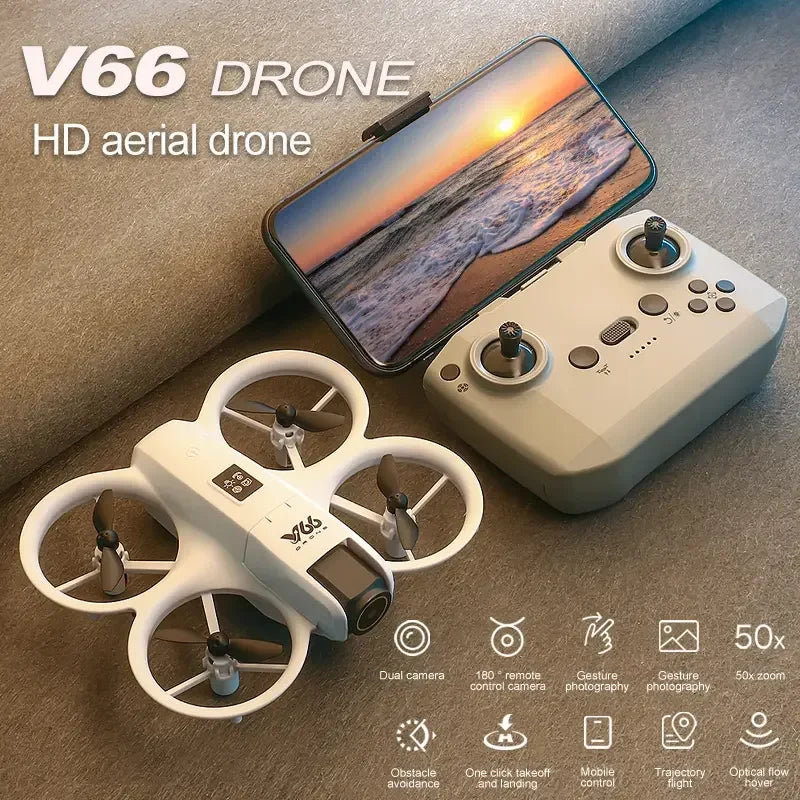 V66 Mini Drone 8K Profession HD Wide Angle Camera