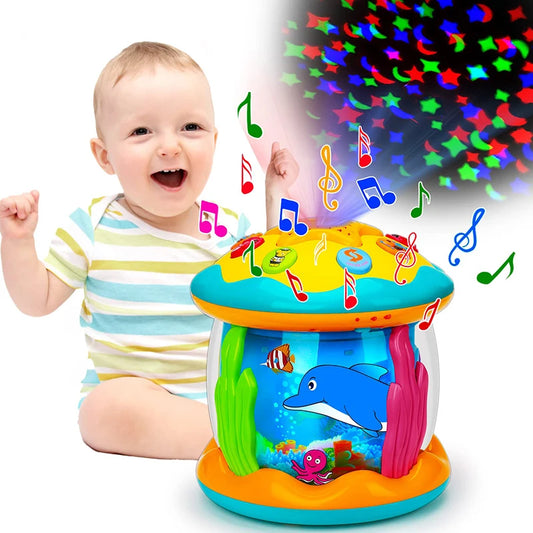 Ocean Light Rotary Projector Musical Toys 1-3yrs