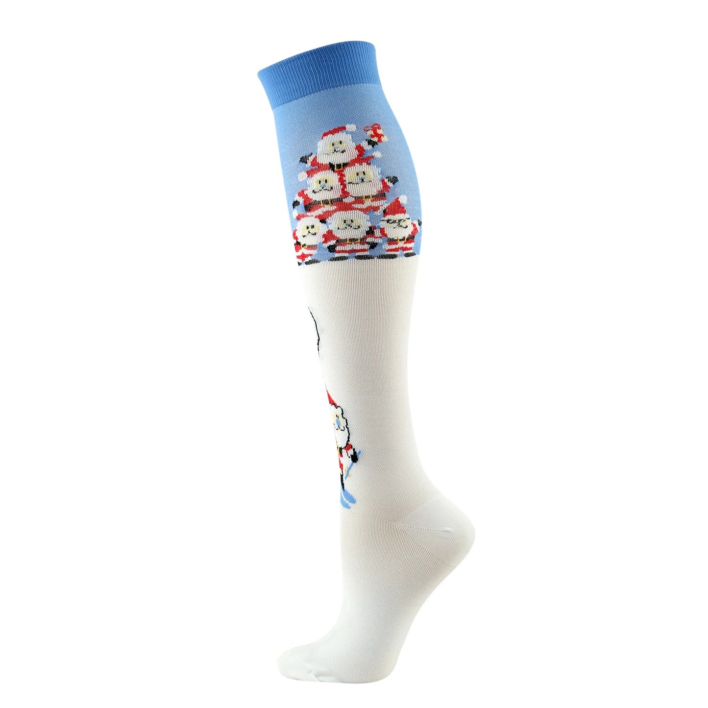 Christmas Compression Knee High Socks For Women & Men