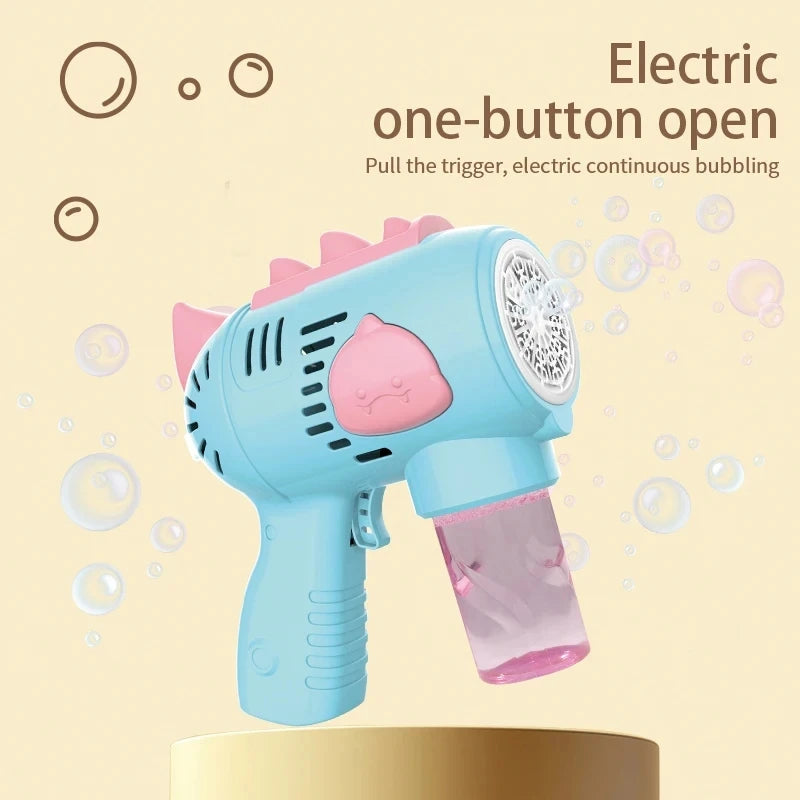 Electric Automatic Light Bubble Machine Gun