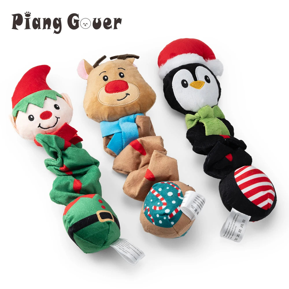 Christmas Elf Penguin Squeaky Toy