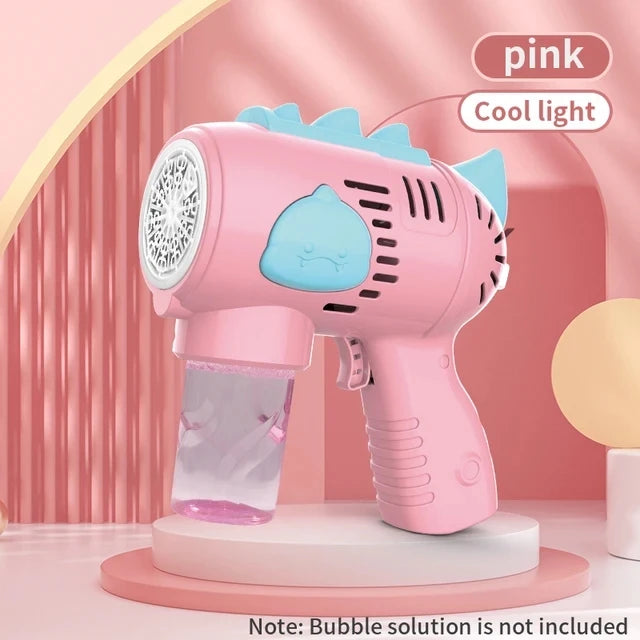 Electric Automatic Light Bubble Machine Gun