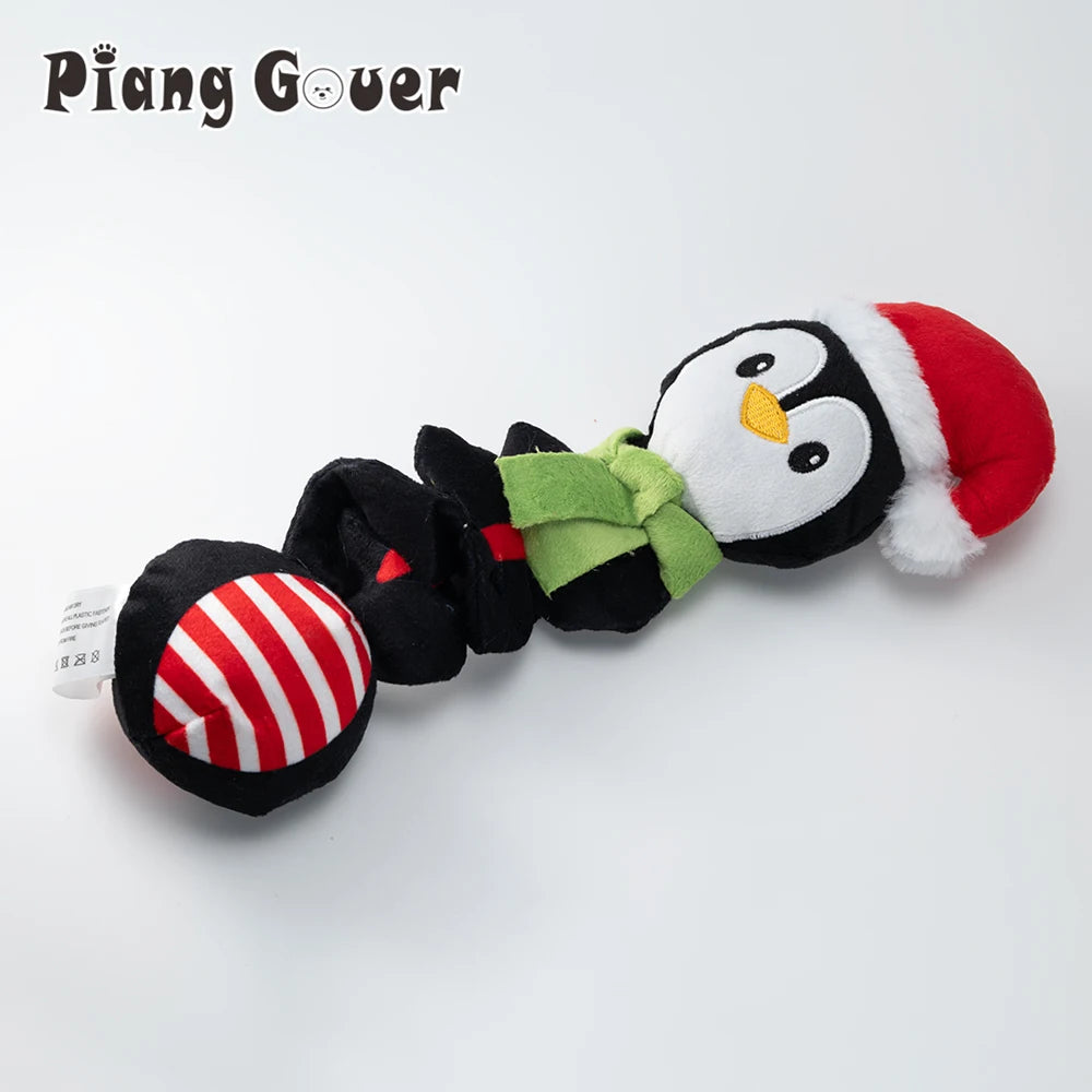 Christmas Elf Penguin Squeaky Toy