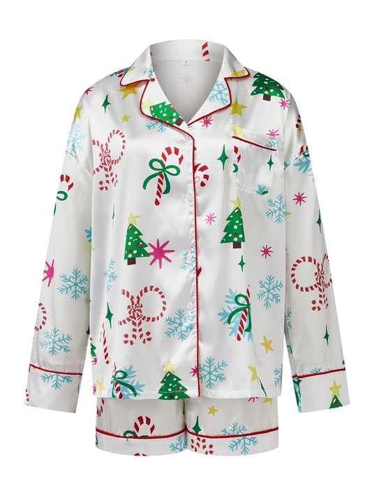 Women s Festive Christmas Pajama Set