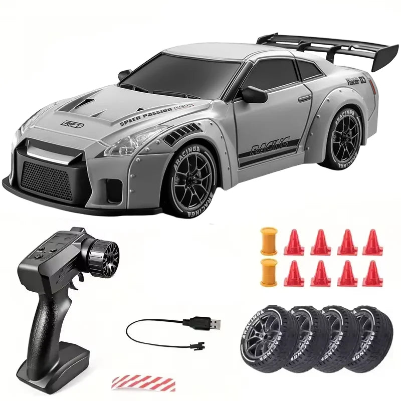 Remote Control Drift Car with Dual Drifting Tires and LED Lights