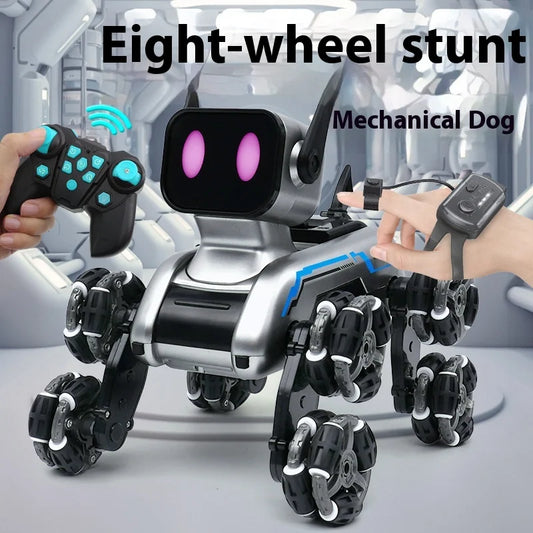 Remote Control Electric Toy Dog with Eight Wheels