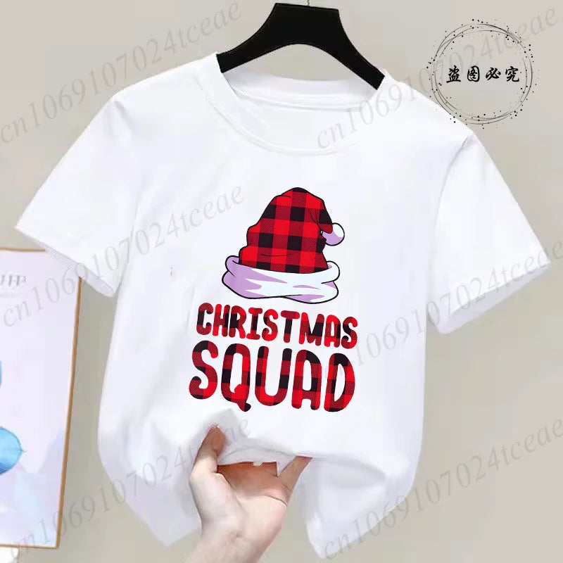 Children's Short Sleeve Christmas Themed T-shirt