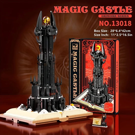 Black Tower Magic Book Building Block Castle Model