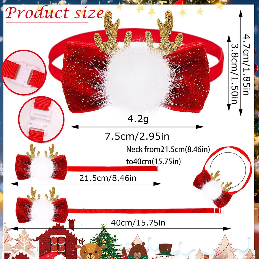Fashion Dog Bowties For Christmas 30pcs