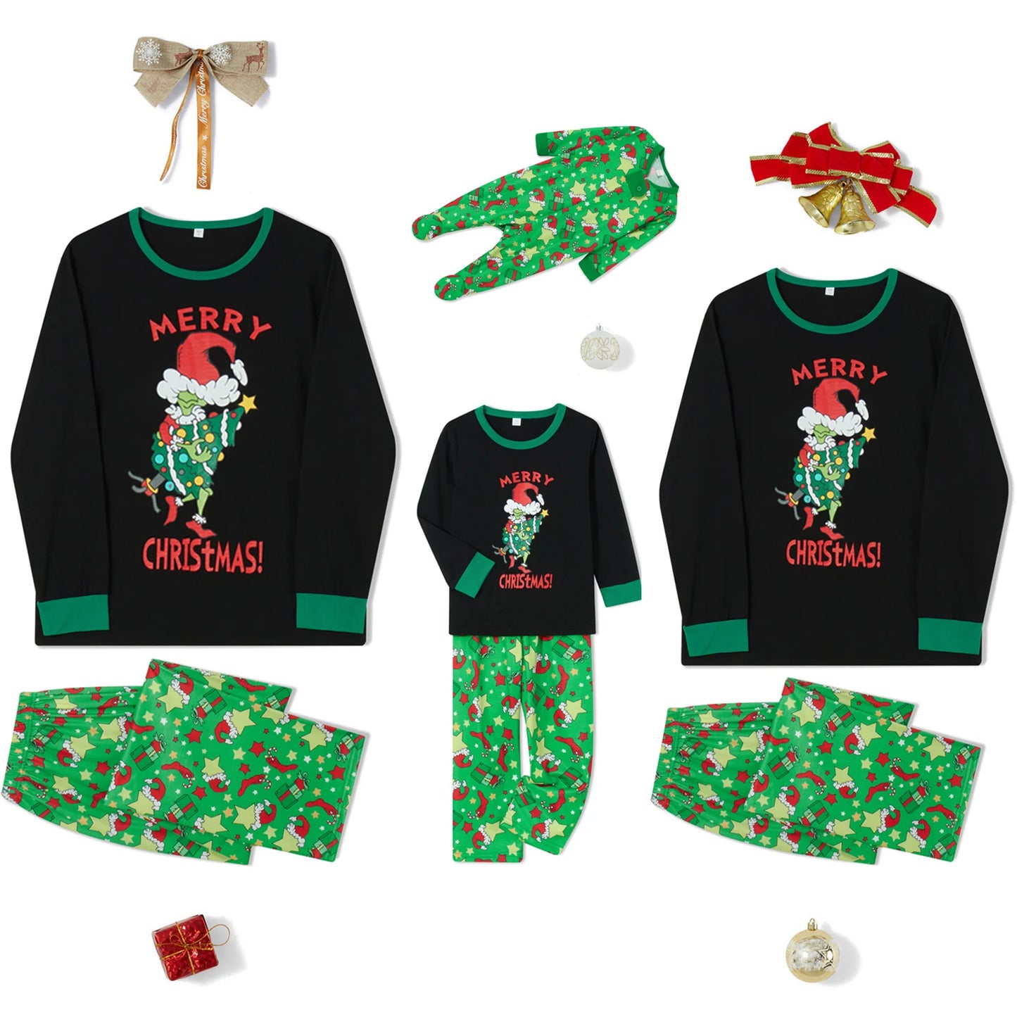 Christmas Pajamas for Family Long Sleeve