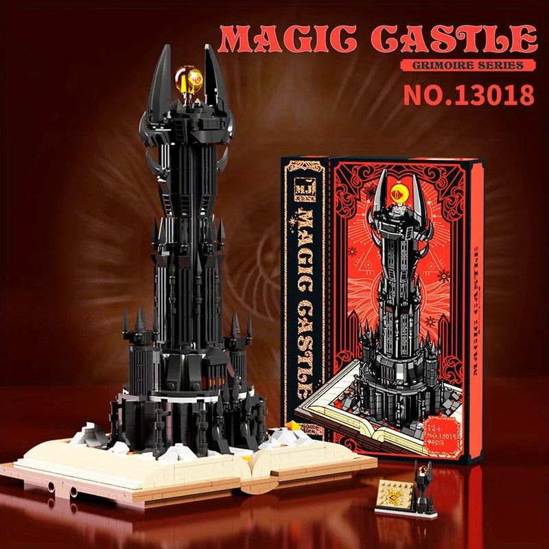 Black Tower Magic Book Building Block Castle Model