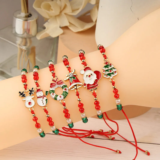 Festival Christmas Bracelets 1/6/12 pcs