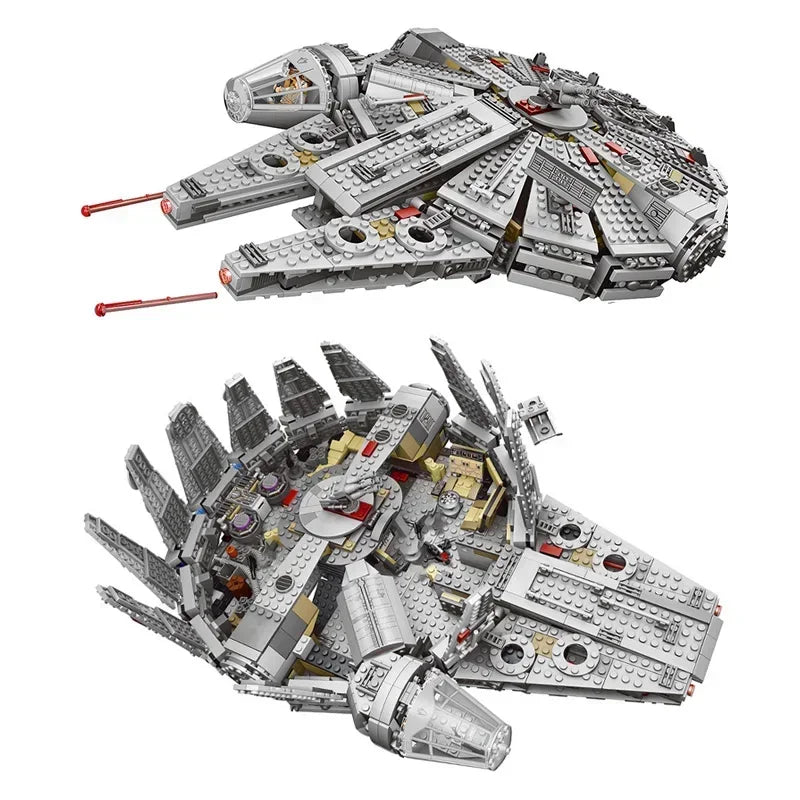 Space Millennium Falcon Ship Model Building Block Toy